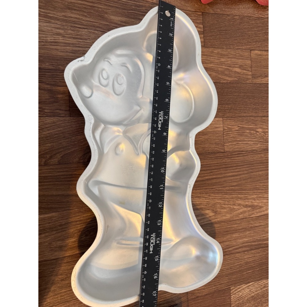 Vintage 1978 Wilton Mickey Mouse Cake Pan Disney Aluminum 515-1805 17 Inch - Picture 5 of 5